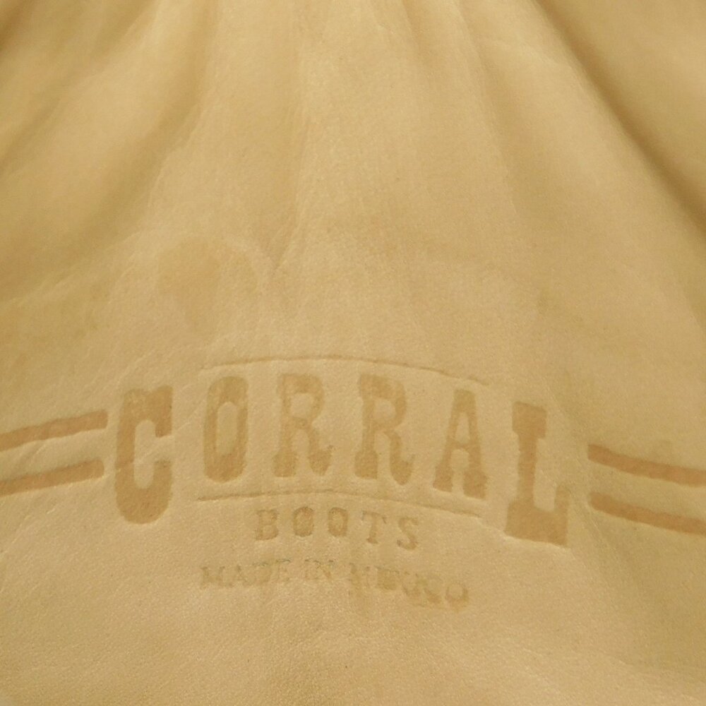 Corral Cowgirl Boots A2500 Brown Leather Embroidered Western Snip Toe Size 6M - Picture 13 of 16